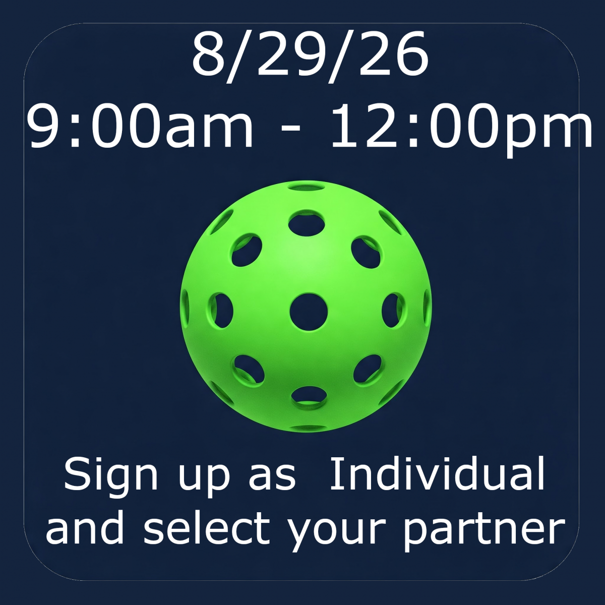 Groveport Partner Bash Pickleball Tournament