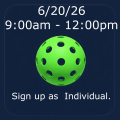 Men's Blind Draw 9:00 am - 12pm Pickleball League